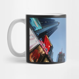 The lights of Times Square at twilight, NYC Mug